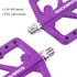 ROCKBROS Mountain Bike Pedals, Lightweight Nylon Composite Bicycle Flat Pedals 9/16" for BMX MTB Mountain Road Bike