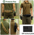 Protector Plus Tactical Running Waist Pack - Military Fitness Fanny Bag Sling Hip Bumbag, Black, Size S