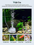 UPETTOOLS Mini Aquarium Sponge Filter, Submersible Fish Filter with Built-in Air Bubble Stone for 5 Gallon Tanks