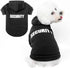 BINGPET Security Dog Hoodies, Puppy Sweater Cold Weather Coats, Soft Brushed Fleece Pet Clothes for Dog Cat
