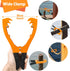 Kayak Anchor Grip with 16.4ft Paracord, Brush Gripper for Canoe, Boat, Fishing, Camping - Orange Kayak Accessories