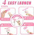 Orebog 10 Cat Fetch Toy Launcher,Flying Disc Launcher Toy Rechargeable with Flying Discs,Flying Cat Toy Disc Launcher