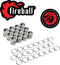 Fireball Dragon Precision Aluminum Spacers and Washers Set for Skateboards and Longboards, 3 Pack with 24 Rings, 12