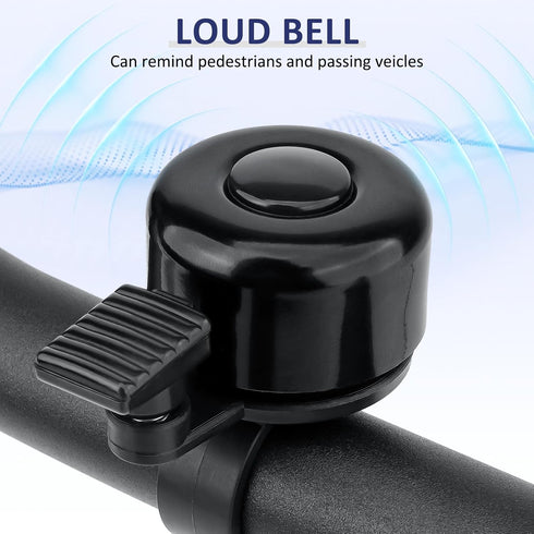 JERBOR 1PCS Aluminum Bell for Rollators Walker Baby Bike, Loud Melodious Sound Sport Wheelchair Accessories