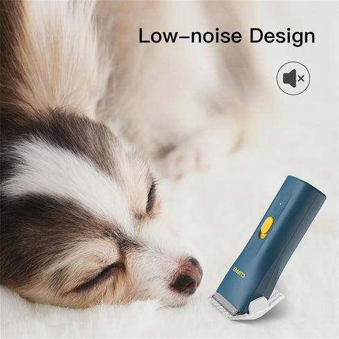 Prowerful Home Professional Dog Grooming Kit Clipper, Low Noise USB Rechargeable, Gifts for Dog and Cat, Green, TS006