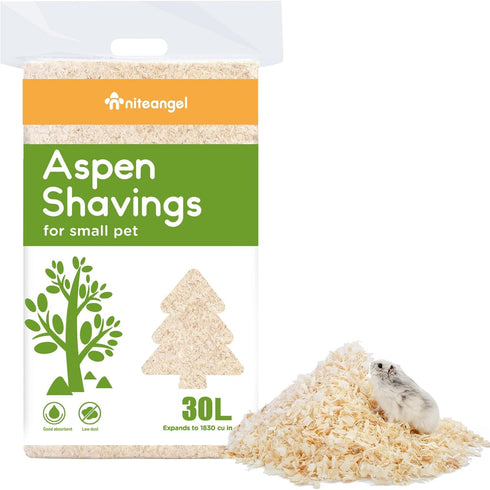 Niteangel Aspen Shaving Hamster Beddings for Syrian Dwarf Hamster Gerbil Mice Degu