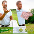 Swooflia Golf Towel with Clip - Microfiber Large Golfing Rag for Men Women, Cute Balls Clubs Pattern with 4 PCS Golf