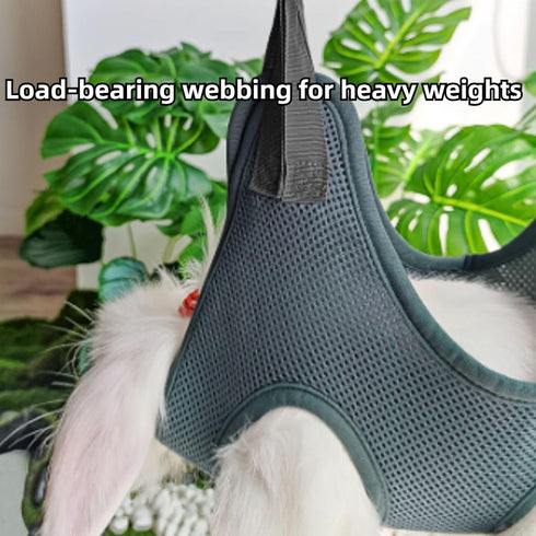 Copfeu Hammock Trimming, Rabbit Grooming with Safety Belt for Nail Clipping, Grooming, Bunny Bathing Bag for Nail Cat