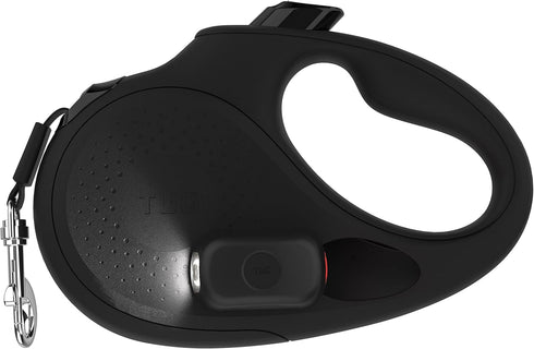 TUG Oval 360° Tangle-Free Retractable Dog Leash, Flashlight Included, Integrated Waste Bag Dispenser, Large