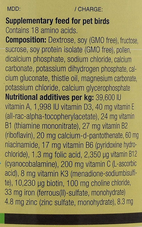 Nekton Tonic-K Restorative Supplement for Seed-Eating Birds, 100g (3.5oz)