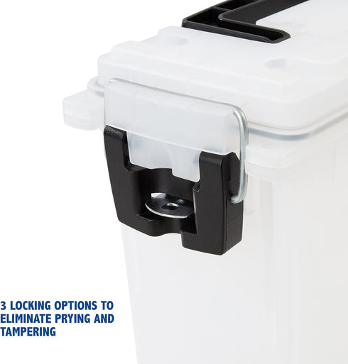Sheffield 12635 Translucent Field Box, Ammo Storage Box for Pistol, Rifle, Shotgun, Water Resistant, Made in USA