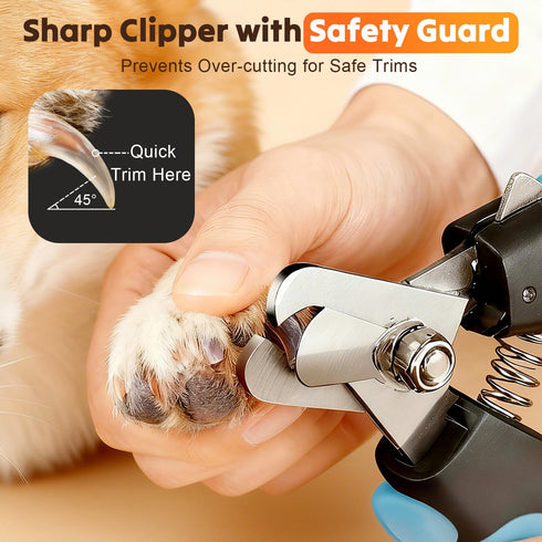 Trimmer Silent Dog Nail Grinder, Whisper Quiet Claw for Sensitive Pets, Safe & Stress-Free Nail Grooming for Dogs