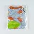 Fitwarm Funny Fox Dog Pajamas, Warm Dog Onesie for Small Dogs, Lightweight Velvet Pet Outfit, Gray, Orange, XL