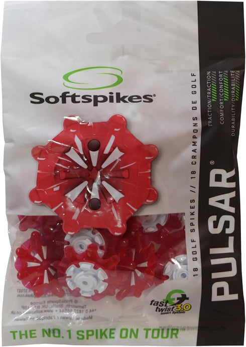 Softspikes Golf Cleat, Pulsar Fast Twist 3.0, 18 Count