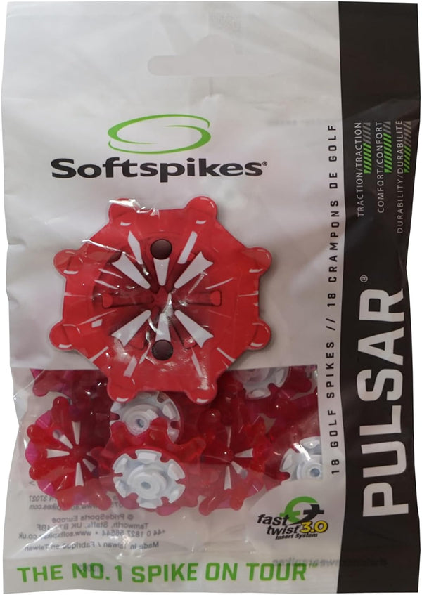 Softspikes Golf Cleat, Pulsar Fast Twist 3.0, 18 Count