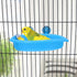 Wontee Bird Bath Box with Mirror, Portable Parrot Hanging Bathroom for Small Birds