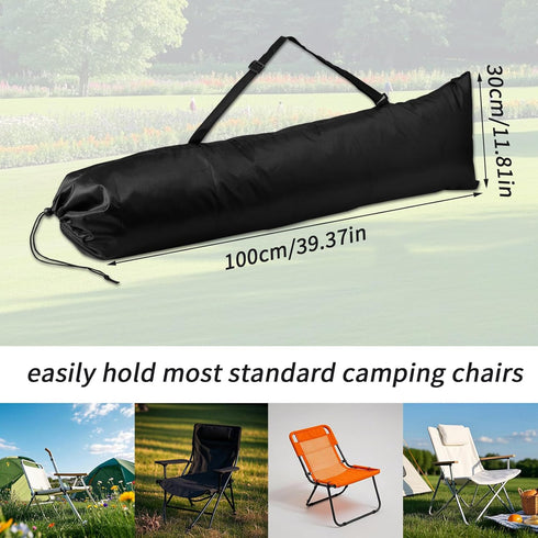 Lyreh 2pcs Hammock Camping Chair Replacement Bags, Polyester Durable Outdoor Folding Chair Carry Bags with Shoulder