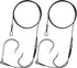 Shark Rigs Stainless Steel Twin Fishing Hooks 400LB Nylon Coated Cable Leader