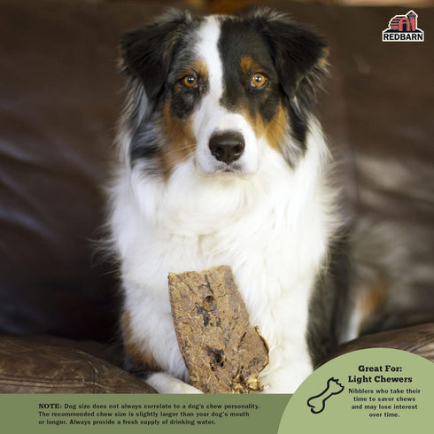 Pack 2 Redbarn Beef Lung Choppers Dog Chew, All-Natural high-Protein Low-Fat Grain-Free, Highly Palatable Treats