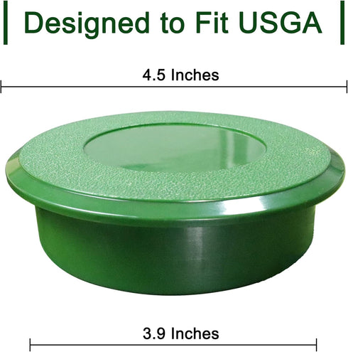 KINGTOP Golf Cup Cover for Putting Green Hole, Sturdy ABS Hole Cup Cover Fit USGA Regulation