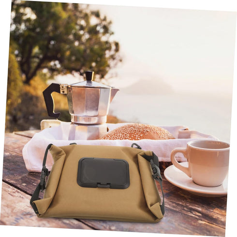 3pcs GALPADA Outdoor Hanging Tissue Holder Canvas Napkin Storage Bag for Camping Picnics Easy Access Tissue Container