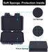 Lykus HC-1410 Mini Hard Case Dry Box with Foam Insert, Interior Size 5.5x3.5x1.5 inch, IP66 Splash-Proof