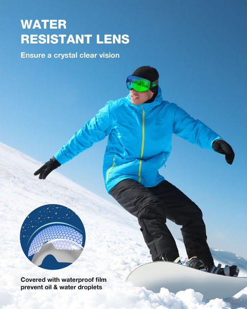 ZIONOR X4 Ski Goggles with Magnetic Lens - Snowboard Goggles for Men Women, Anti-fog UV Protection