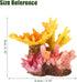 Aquarium Coral Reef Decor, Artificial Resin Coral Decoration Ornaments for Goldfish Betta Fish Tank Accessories