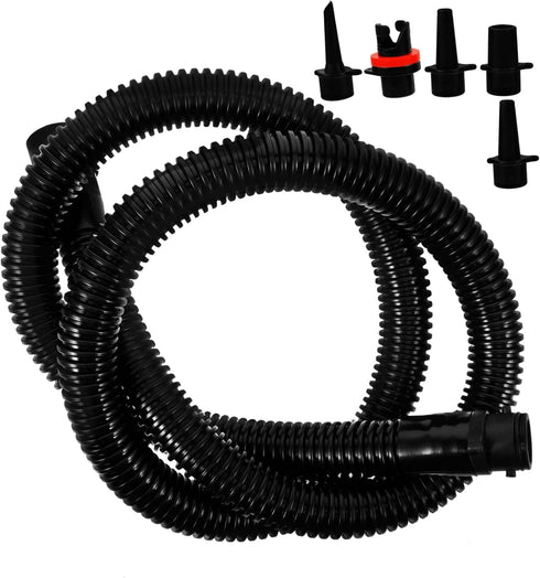 Durable Plastic Kayak Inflator Hose Attachment - Black