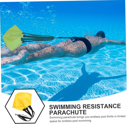 Swimming Equipment Suite - Training Cord Fitness Resistance Bands, Sports Belt, Swim Gear, Training Accessories