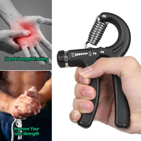 NIYIKOW Grip Strength Trainer, Adjustable Resistance 22-132Lbs, Forearm Strengthener for Musicians Athletes
