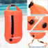 Hikeen Swim Buoy with Dry Bag 20L - Waterproof Touchscreen Swim Safety Float for Open Water Swimmers and Triathletes
