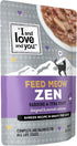 I AND LOVE AND YOU Feed Meow Zen Wet Cat Food, Sardine + Tuna, Mood Support, Grain Free, 3oz, Pack of 12