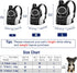 Pawaboo Pet Dog Carrier Backpack, Adjustable Breathable Front Carrier for Small Medium Dogs and Cats (Black M)