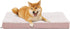 Memory Foam Large Dog Bed with Cooling Gel Foam, Orthopedic Crate Bed, Waterproof Liner, Washable Cover for Medium
