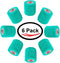 2 Inch Vet Wrap Tape Bulk (Teal) (Pack of 6) Self-Adhesive Flex Bandage Grip Roll for Pets
