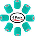 2 Inch Vet Wrap Tape Bulk (Teal) (Pack of 6) Self-Adhesive Flex Bandage Grip Roll for Pets