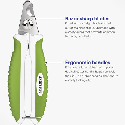 Trimmer, Dog Nail Clippers with Safety Guard - Pet Nail Clippers for Medium and Small Breed - Protective Nail Cutter