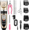 Sminiker Professional Rechargeable Cordless Dogs Cats Horse Grooming Clippers - Professional Pet Hair Clippers