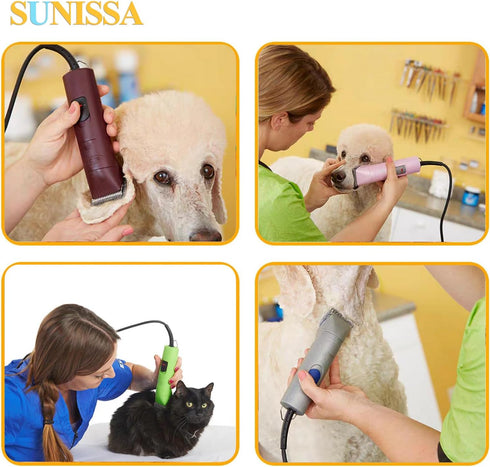 10# Clipper Blades, Pet Grooming Replacement Blades, 1/16" Cut Length, Compatible with Andis and Oster