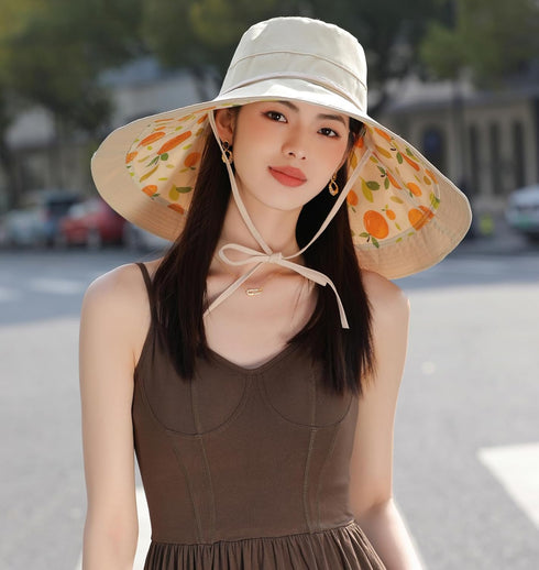 Wide Brim Sun Hat for Women, Summer Beach Bucket Fishing Hat, Packable UV Protection for Travel
