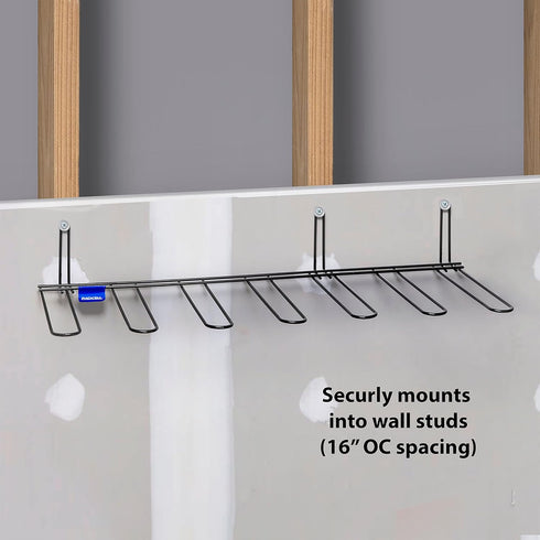 3 Rack'Em Boot Wader Rack - Storage for Waders - Boots - Shoe Dryer - Wall Mounted Hanger Organizer - Heavy Duty