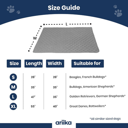 Waterproof Blanket for Dogs, 35" x 35" Anti-Slip Pet Mat Cover for Sofa, Chair, and Furniture Protection