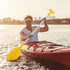 LIOOBO 2Pcs Telescopic Kayak Paddle, Rafting Boat Paddle, Canoe Oars in Plastic Aluminum Alloy