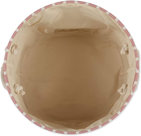 Bone Dry Pet Storage Collection, Lattice Paw Print, Rose, Small Round
