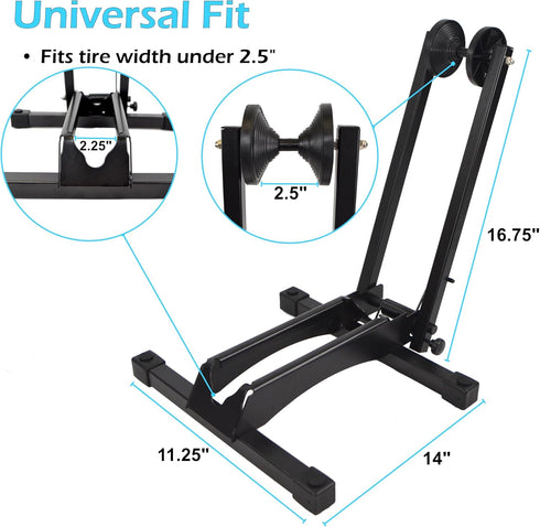 Lumintrail Foldable Bike Floor Storage Stand for Mountain and Road Bicycles