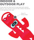 Outward Hound Fire Biterz Plush Lizard Interactive Dog Toy, Medium Firehose Material