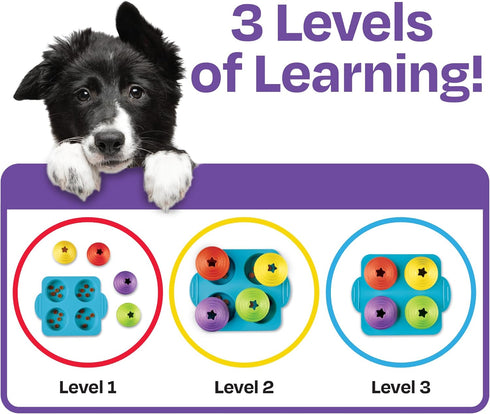 Brightkins Cupcake Party Treat Puzzle for Dogs - Fun Interactive Birthday Toy for All Breeds Small