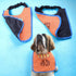 Custom Made Bib Embroidered with Dog's Name and St Bernard Dog Face - Fully Adjustable and Comfortable Washable Pet