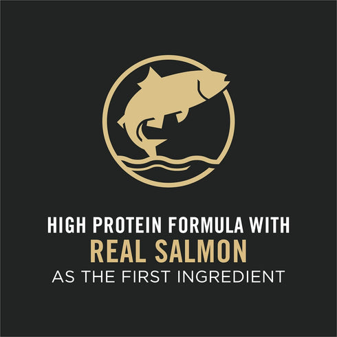 Purina Pro Plan High Protein Cat Food - Salmon and Rice Formula, 3.5 lb. Bag with Probiotics